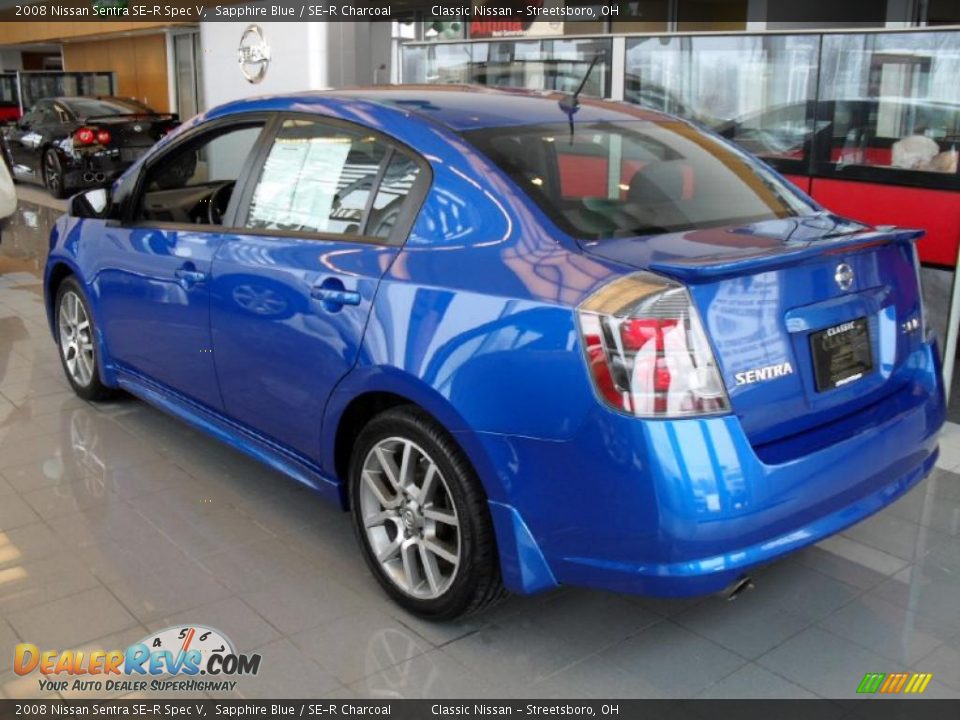 2008 Nissan Sentra SE-R Spec V Sapphire Blue / SE-R Charcoal Photo #2