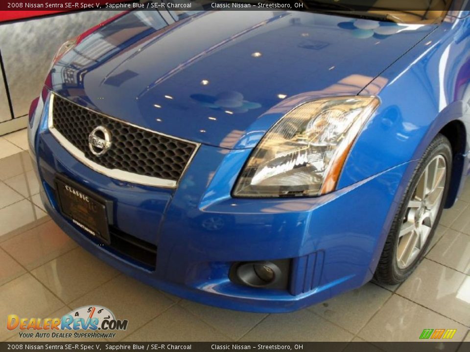 2008 Nissan Sentra SE-R Spec V Sapphire Blue / SE-R Charcoal Photo #7