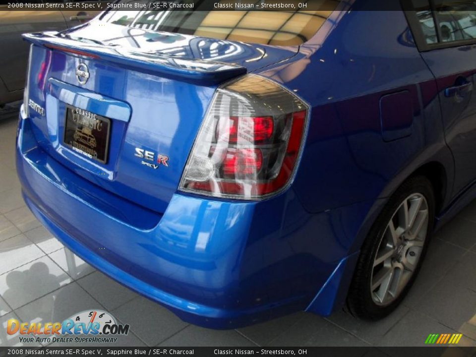 2008 Nissan Sentra SE-R Spec V Sapphire Blue / SE-R Charcoal Photo #10