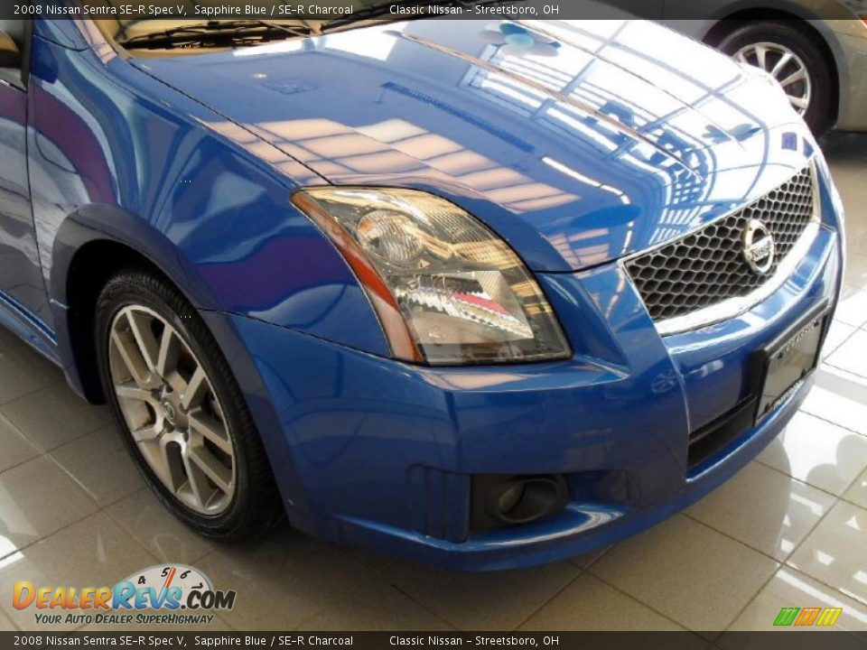 2008 Nissan Sentra SE-R Spec V Sapphire Blue / SE-R Charcoal Photo #12
