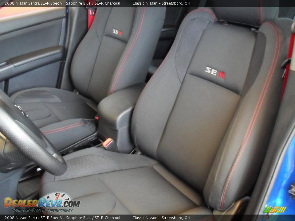 2008 Nissan Sentra SE-R Spec V Sapphire Blue / SE-R Charcoal Photo #15