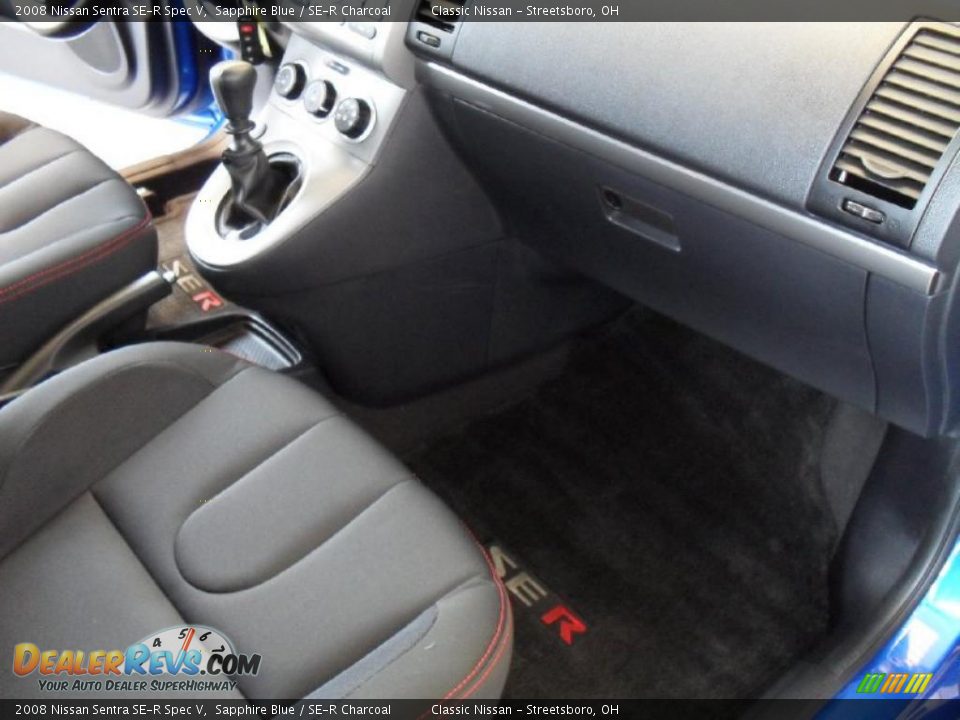 2008 Nissan Sentra SE-R Spec V Sapphire Blue / SE-R Charcoal Photo #16