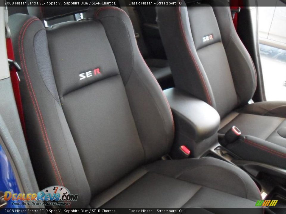 2008 Nissan Sentra SE-R Spec V Sapphire Blue / SE-R Charcoal Photo #17
