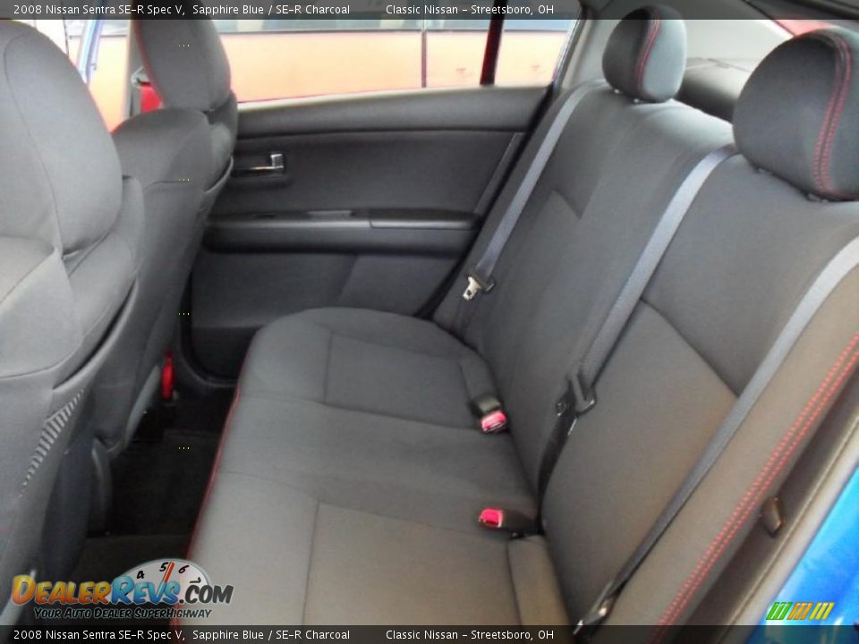 2008 Nissan Sentra SE-R Spec V Sapphire Blue / SE-R Charcoal Photo #18