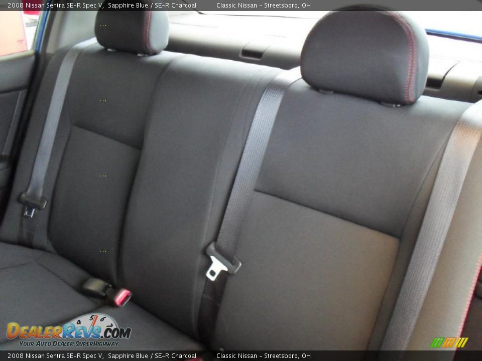 2008 Nissan Sentra SE-R Spec V Sapphire Blue / SE-R Charcoal Photo #19