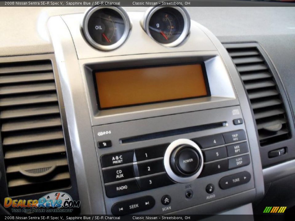 2008 Nissan Sentra SE-R Spec V Sapphire Blue / SE-R Charcoal Photo #22