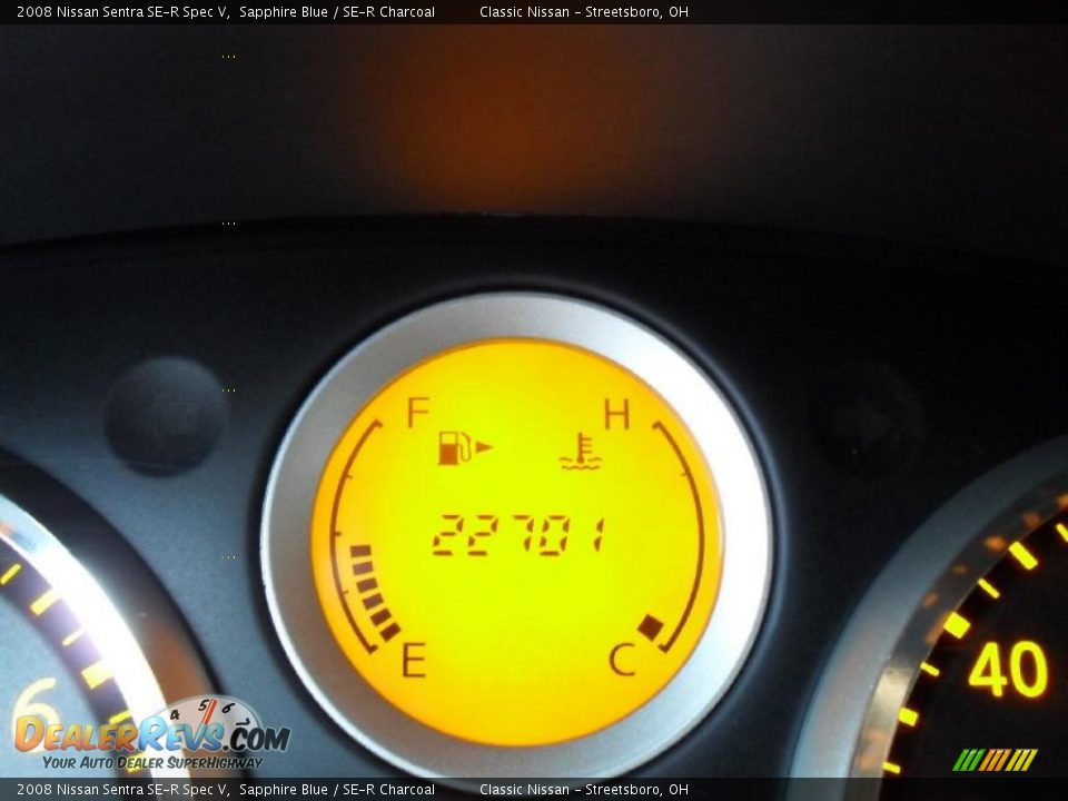 2008 Nissan Sentra SE-R Spec V Sapphire Blue / SE-R Charcoal Photo #24