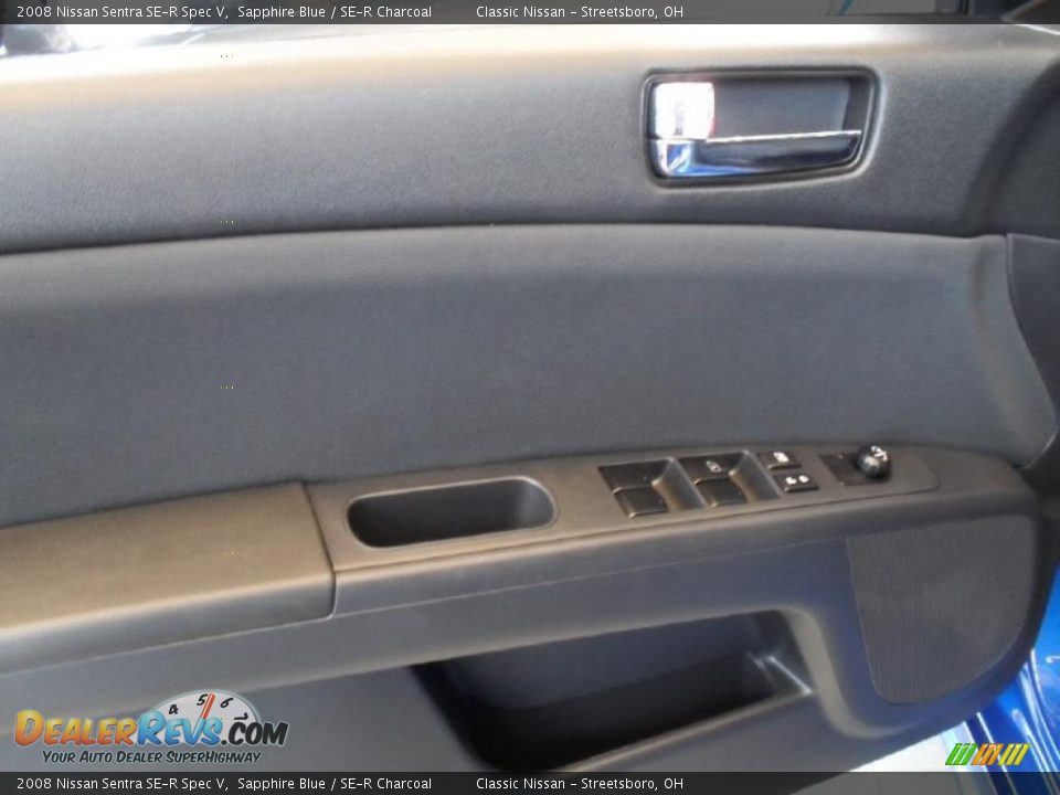 2008 Nissan Sentra SE-R Spec V Sapphire Blue / SE-R Charcoal Photo #25