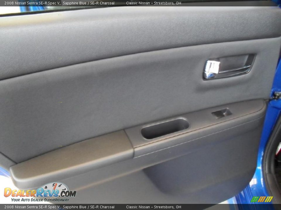 2008 Nissan Sentra SE-R Spec V Sapphire Blue / SE-R Charcoal Photo #26