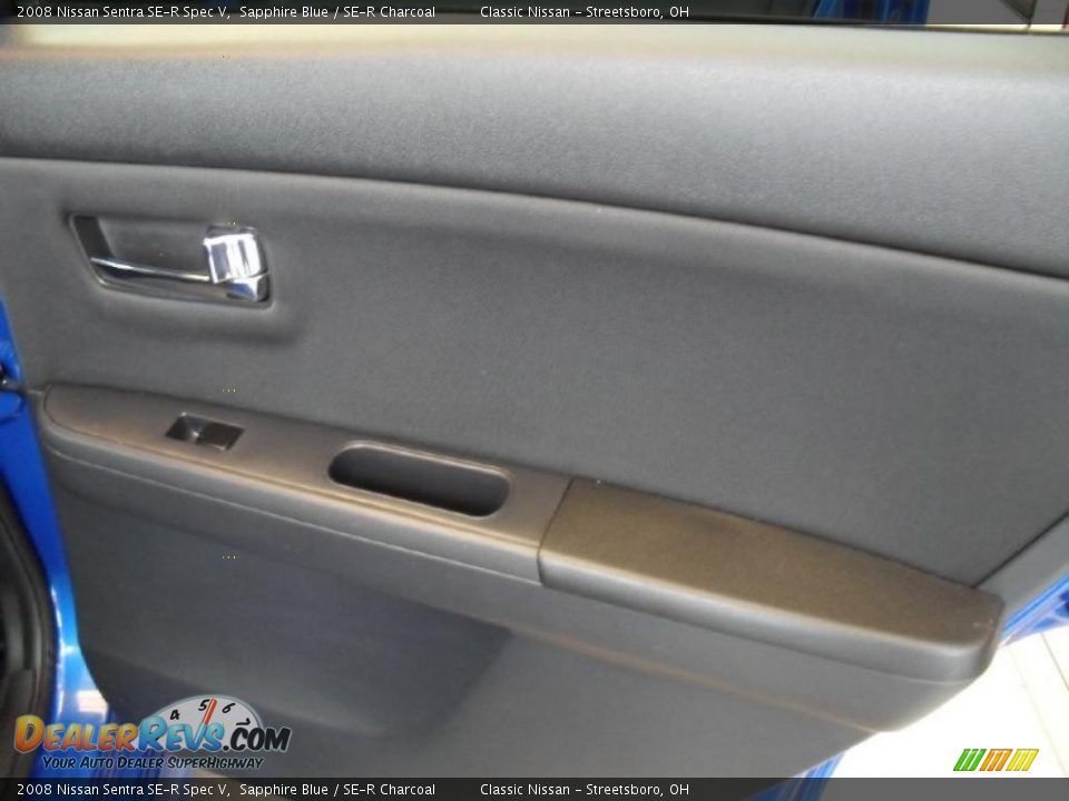 2008 Nissan Sentra SE-R Spec V Sapphire Blue / SE-R Charcoal Photo #27