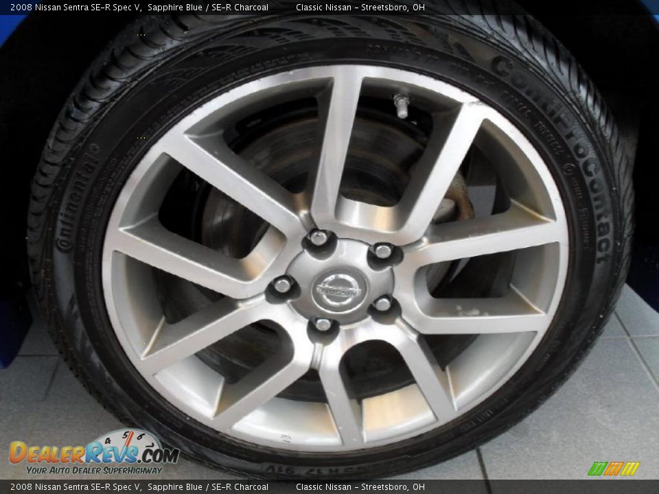 2008 Nissan Sentra SE-R Spec V Sapphire Blue / SE-R Charcoal Photo #30