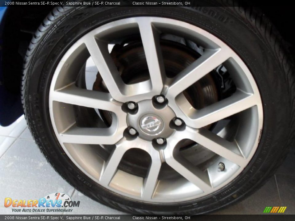 2008 Nissan Sentra SE-R Spec V Sapphire Blue / SE-R Charcoal Photo #31