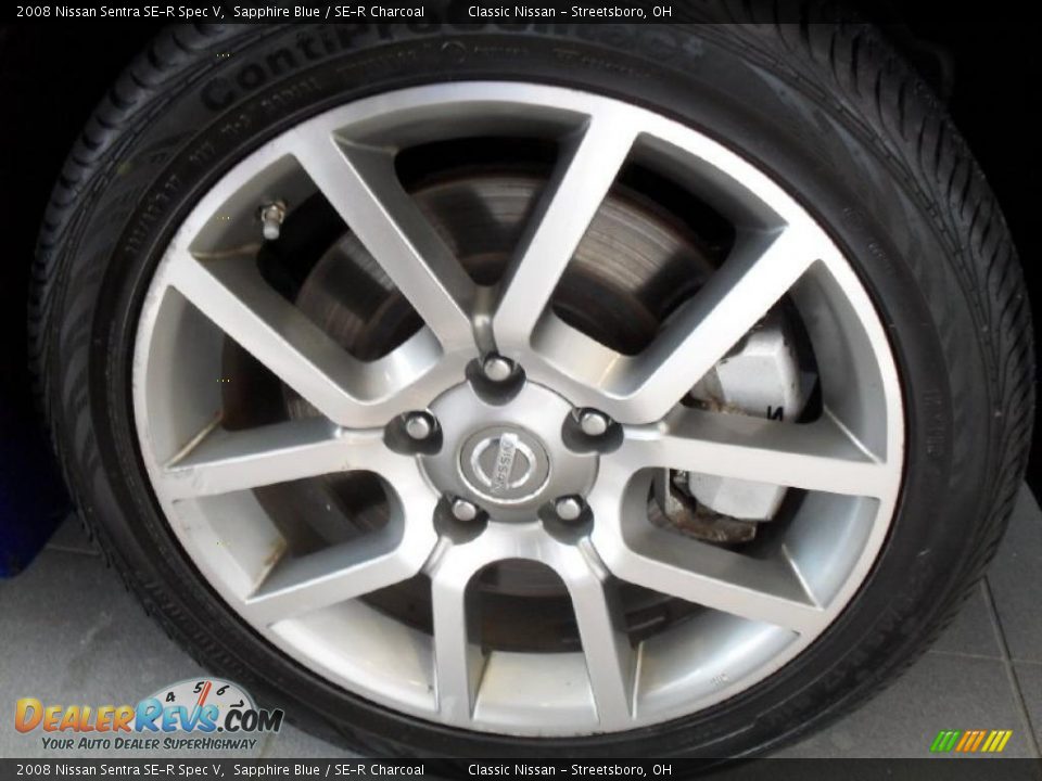 2008 Nissan Sentra SE-R Spec V Sapphire Blue / SE-R Charcoal Photo #32