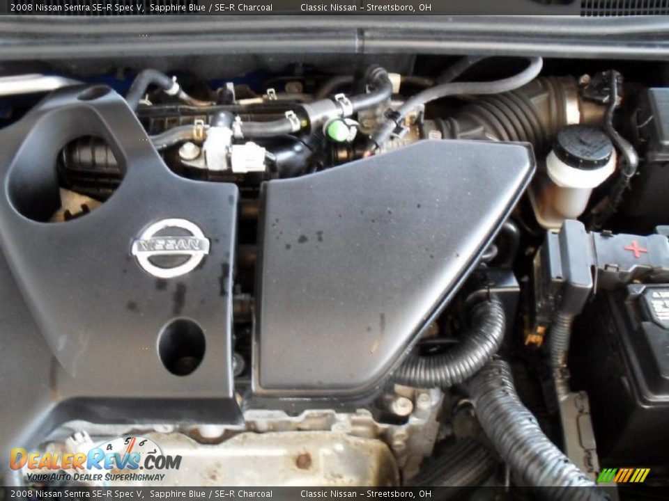 2008 Nissan Sentra SE-R Spec V Sapphire Blue / SE-R Charcoal Photo #35