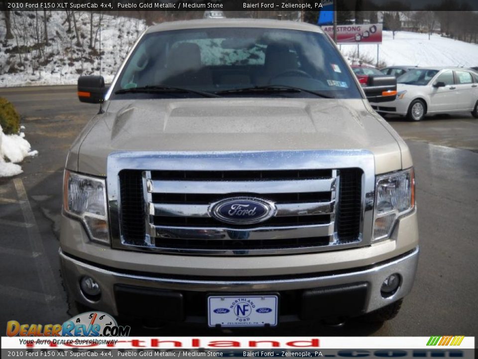 2010 Ford F150 XLT SuperCab 4x4 Pueblo Gold Metallic / Medium Stone Photo #3