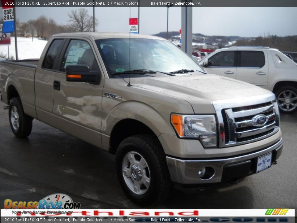 2010 Ford F150 XLT SuperCab 4x4 Pueblo Gold Metallic / Medium Stone Photo #4