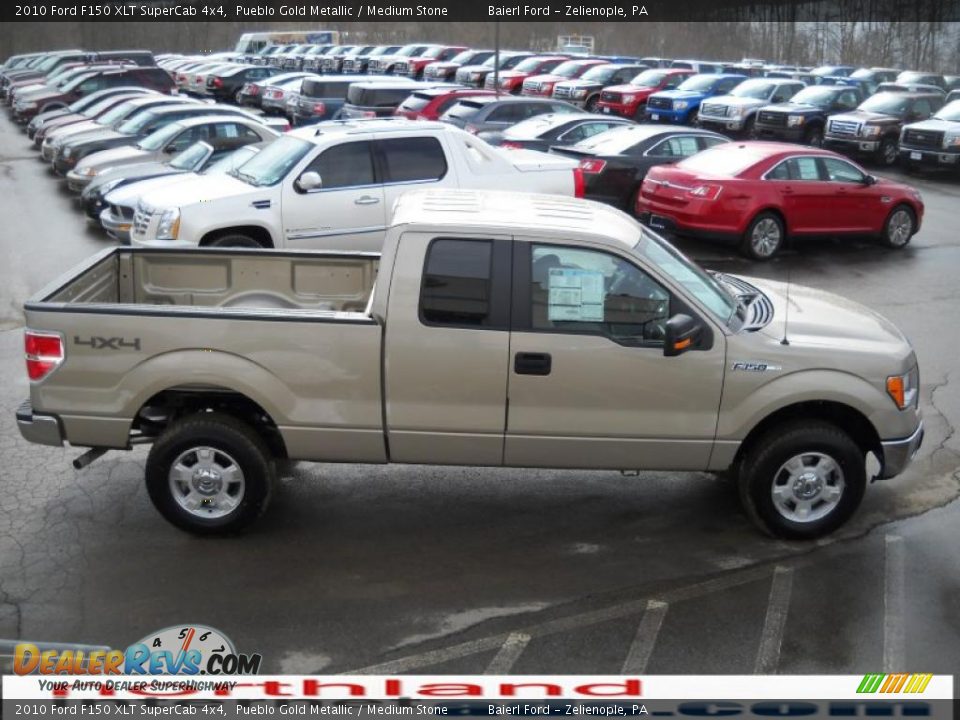 2010 Ford F150 XLT SuperCab 4x4 Pueblo Gold Metallic / Medium Stone Photo #5