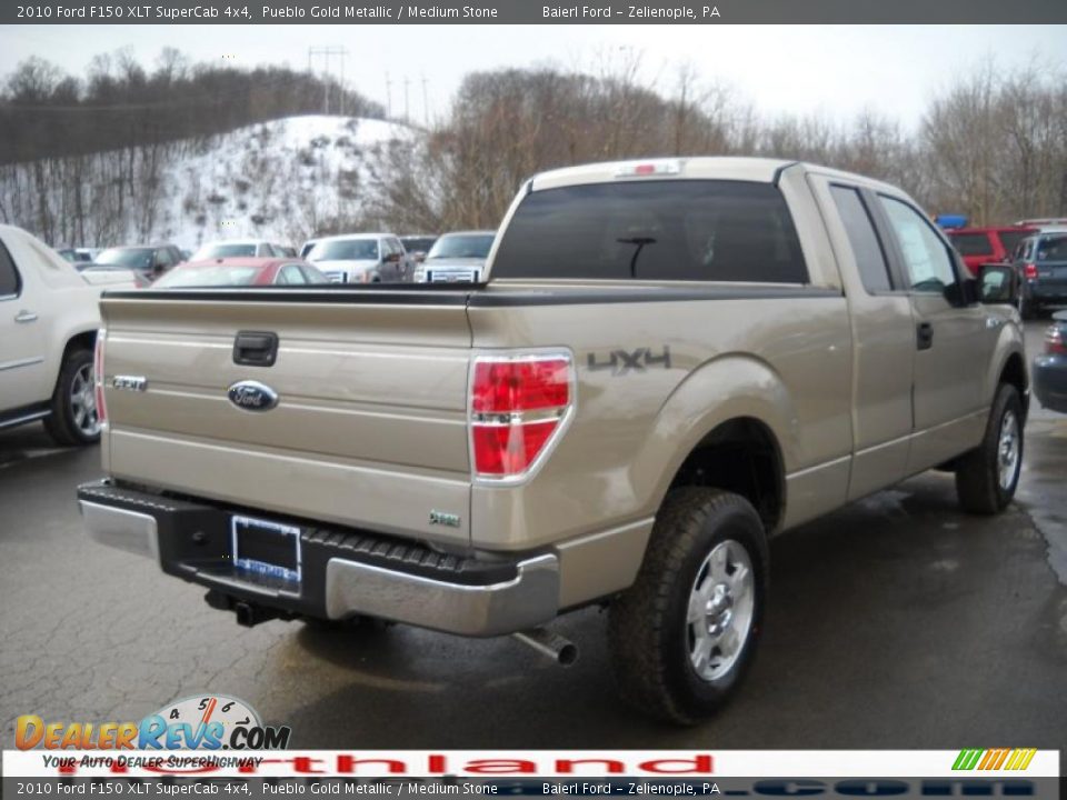 2010 Ford F150 XLT SuperCab 4x4 Pueblo Gold Metallic / Medium Stone Photo #6