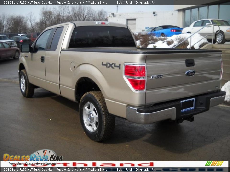 2010 Ford F150 XLT SuperCab 4x4 Pueblo Gold Metallic / Medium Stone Photo #8