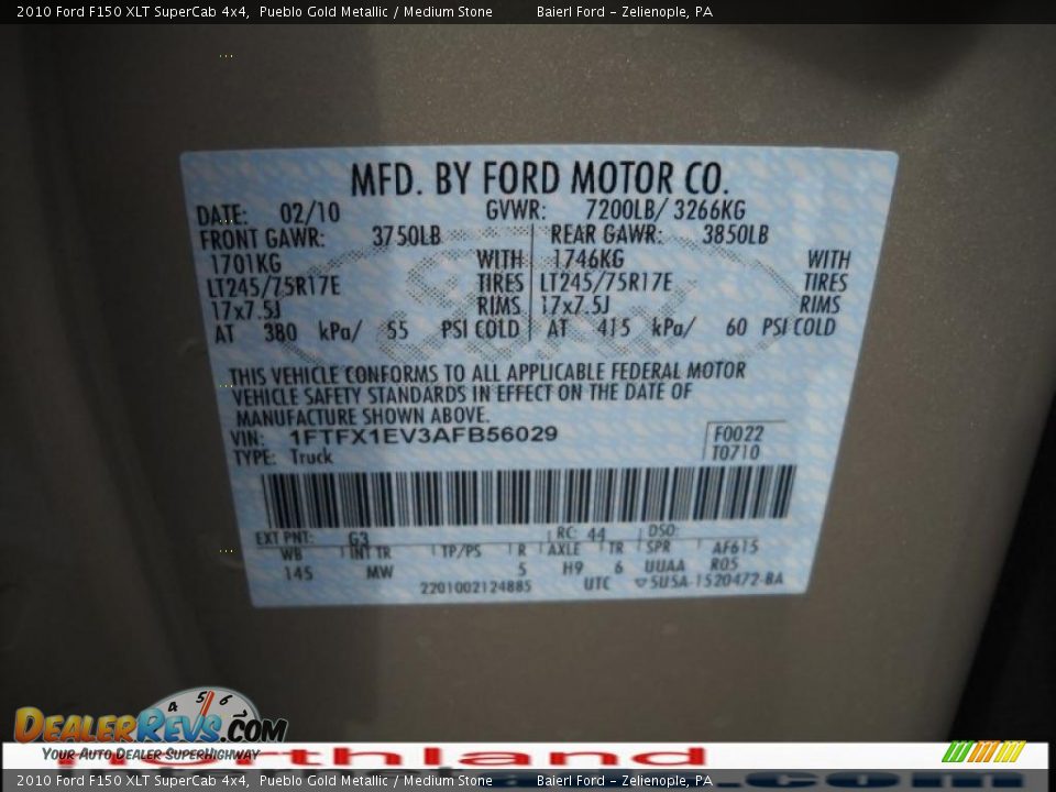 2010 Ford F150 XLT SuperCab 4x4 Pueblo Gold Metallic / Medium Stone Photo #12