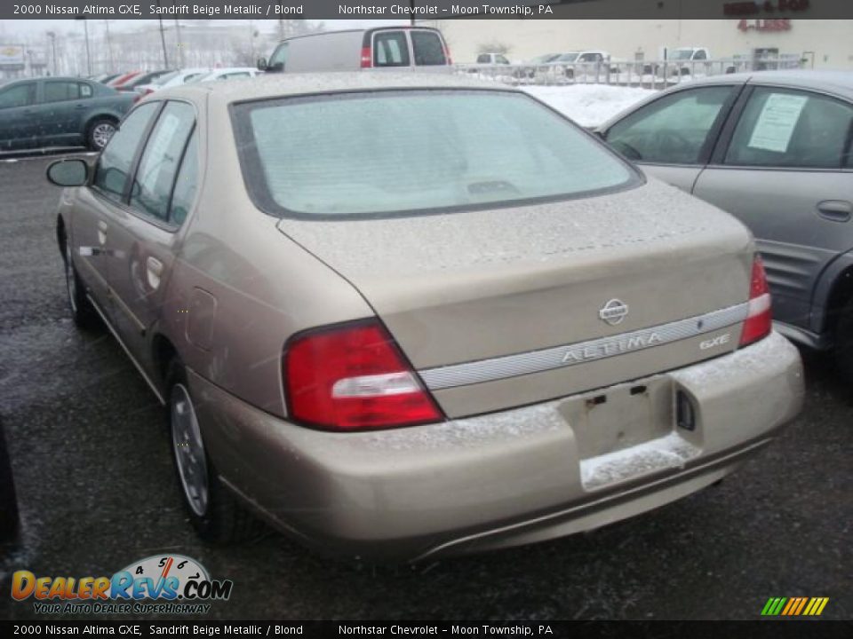 2000 Nissan Altima GXE Sandrift Beige Metallic / Blond Photo #4