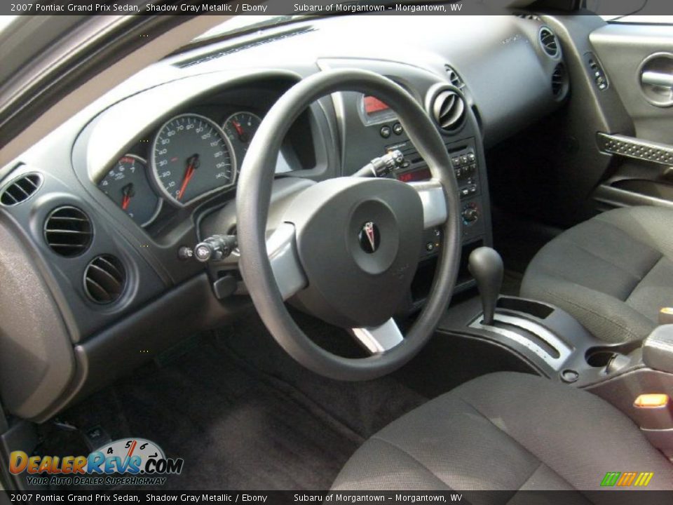 2007 Pontiac Grand Prix Sedan Shadow Gray Metallic / Ebony Photo #10