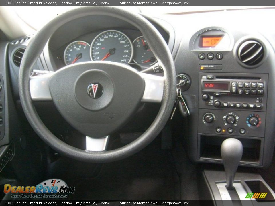 2007 Pontiac Grand Prix Sedan Shadow Gray Metallic / Ebony Photo #13