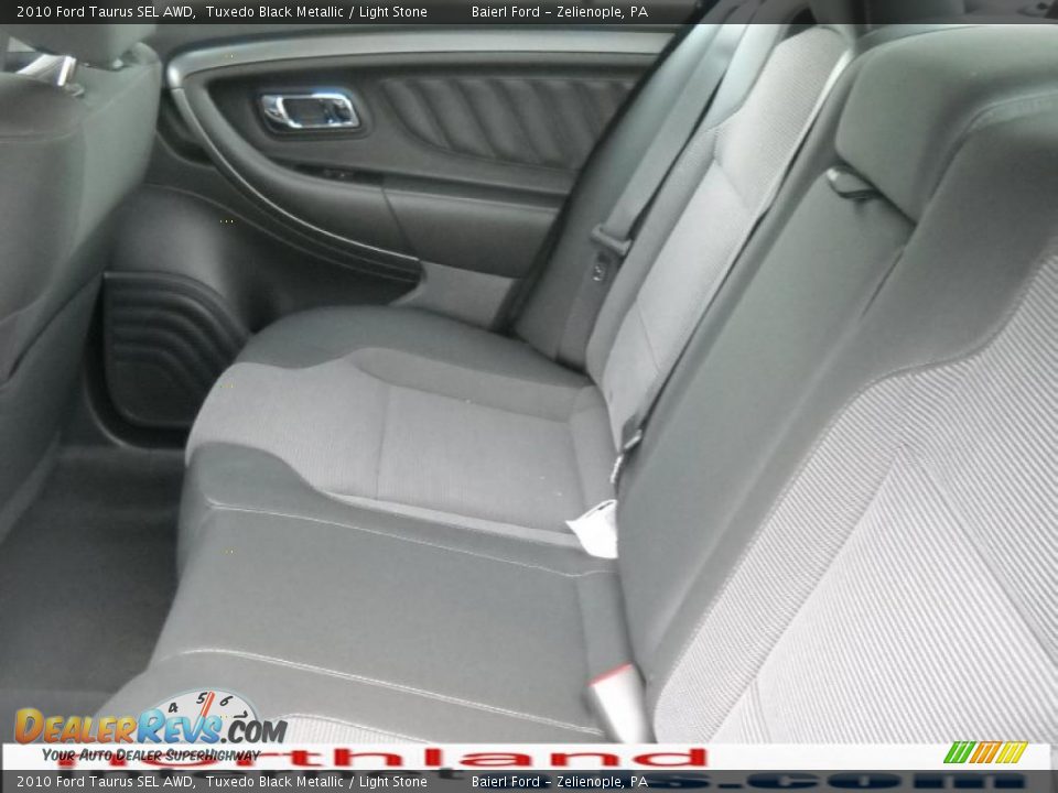 2010 Ford Taurus SEL AWD Tuxedo Black Metallic / Light Stone Photo #15
