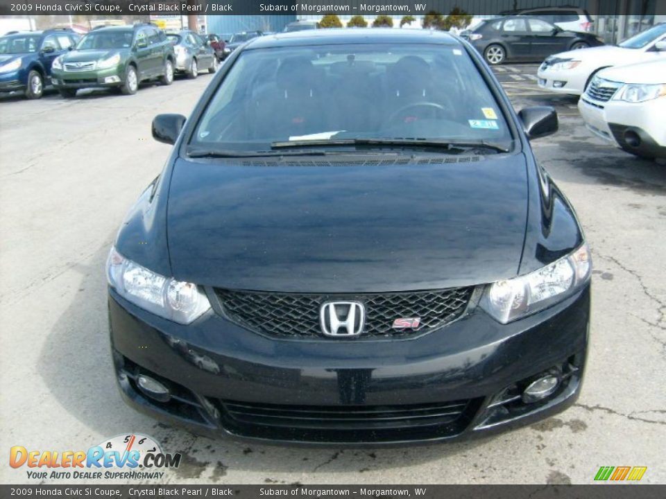 2009 Honda Civic Si Coupe Crystal Black Pearl / Black Photo #2