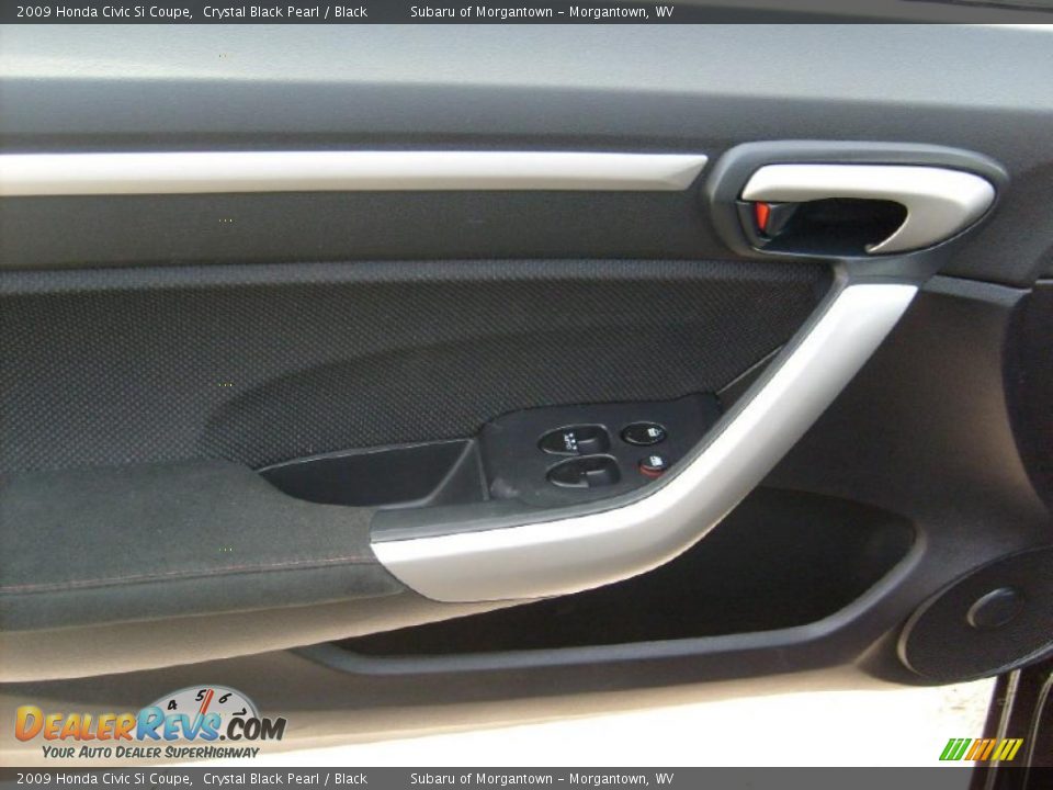 2009 Honda Civic Si Coupe Crystal Black Pearl / Black Photo #13
