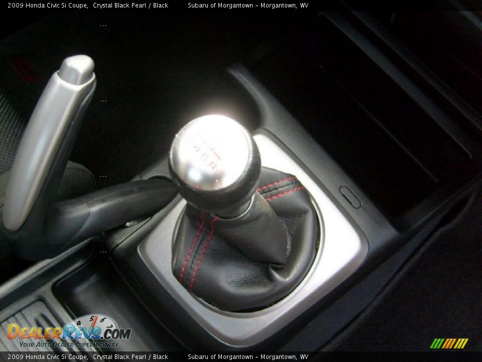 2009 Honda Civic Si Coupe Crystal Black Pearl / Black Photo #17