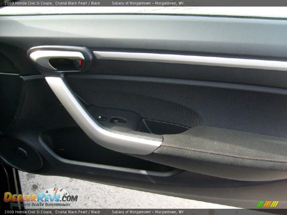 2009 Honda Civic Si Coupe Crystal Black Pearl / Black Photo #18