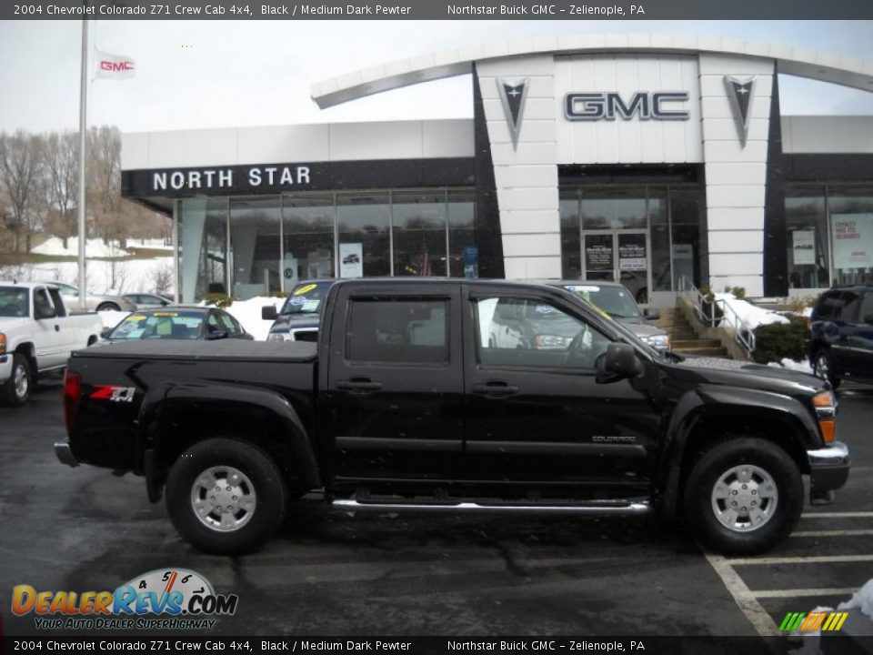 2004 Chevrolet Colorado Z71 Crew Cab 4x4 Black / Medium Dark Pewter Photo #1