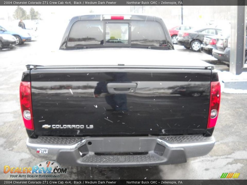 2004 Chevrolet Colorado Z71 Crew Cab 4x4 Black / Medium Dark Pewter Photo #4