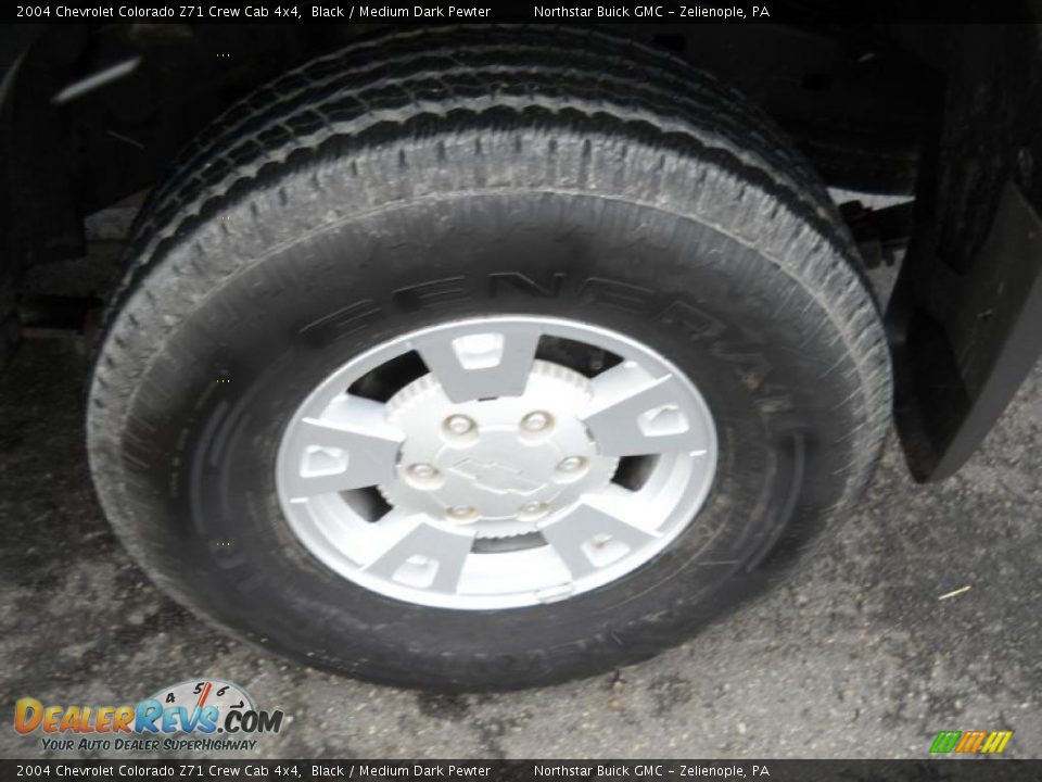 2004 Chevrolet Colorado Z71 Crew Cab 4x4 Black / Medium Dark Pewter Photo #7
