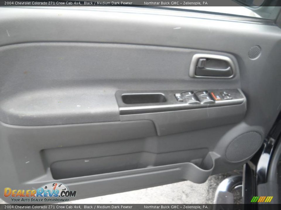 2004 Chevrolet Colorado Z71 Crew Cab 4x4 Black / Medium Dark Pewter Photo #8
