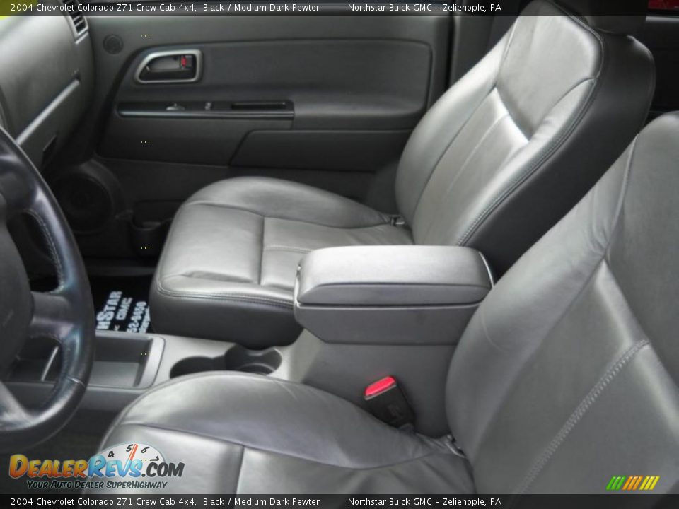 2004 Chevrolet Colorado Z71 Crew Cab 4x4 Black / Medium Dark Pewter Photo #10
