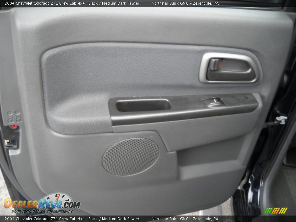 2004 Chevrolet Colorado Z71 Crew Cab 4x4 Black / Medium Dark Pewter Photo #12