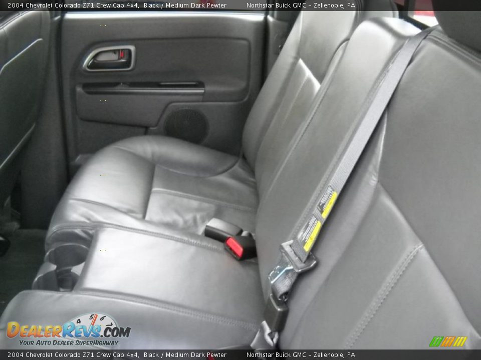 2004 Chevrolet Colorado Z71 Crew Cab 4x4 Black / Medium Dark Pewter Photo #14