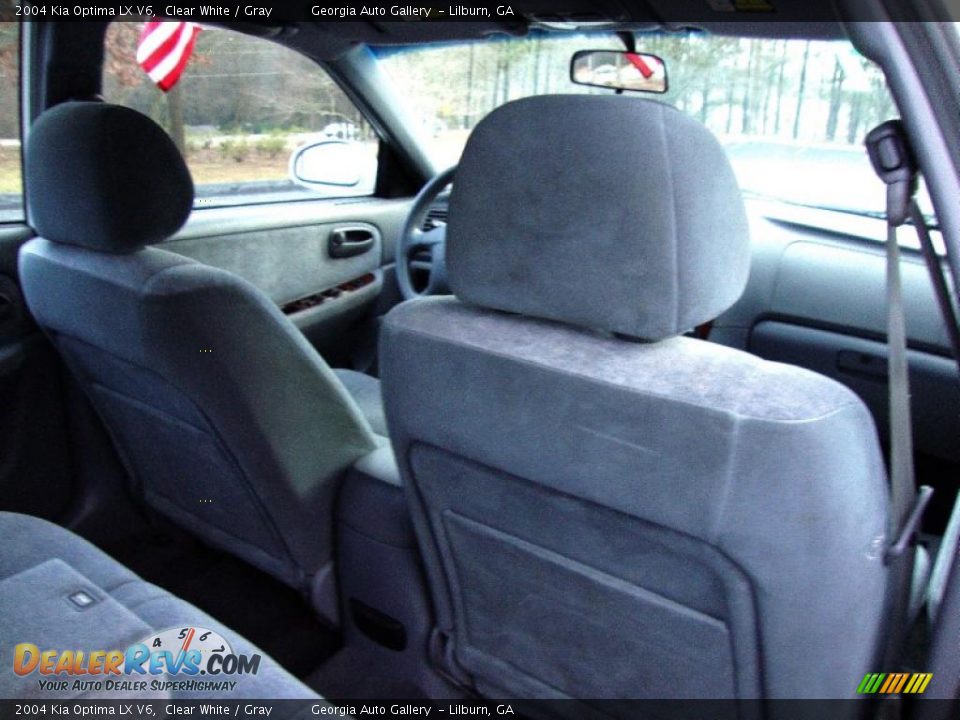 2004 Kia Optima LX V6 Clear White / Gray Photo #13