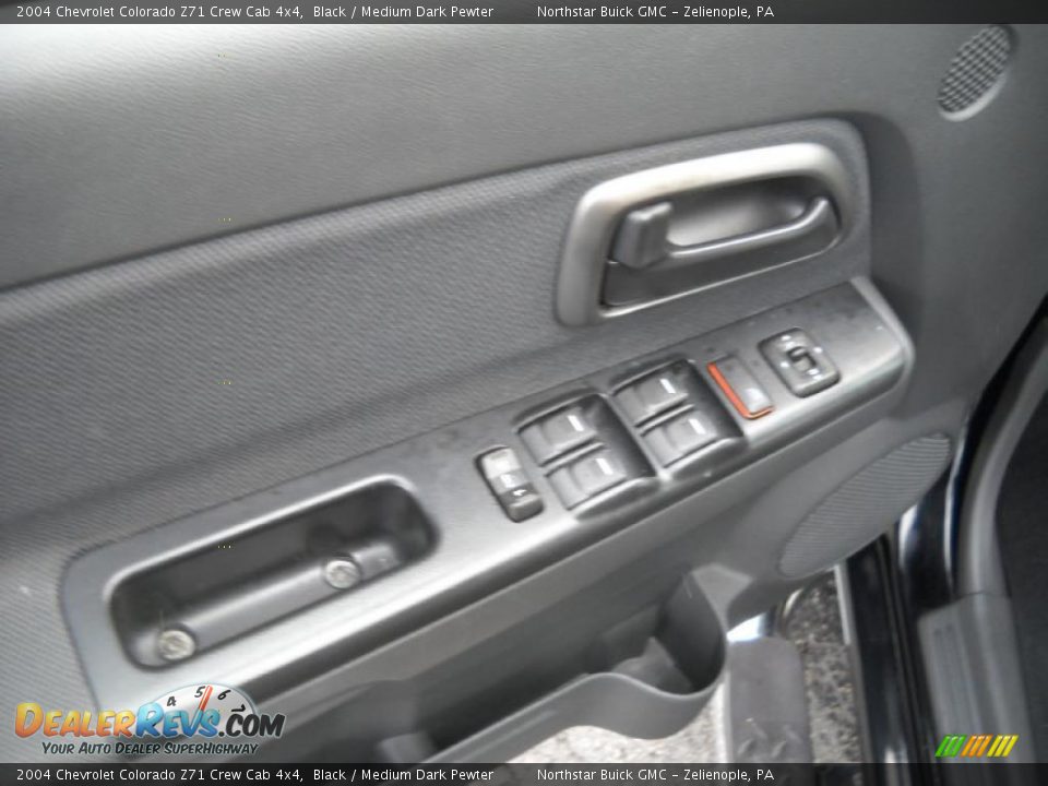 2004 Chevrolet Colorado Z71 Crew Cab 4x4 Black / Medium Dark Pewter Photo #16