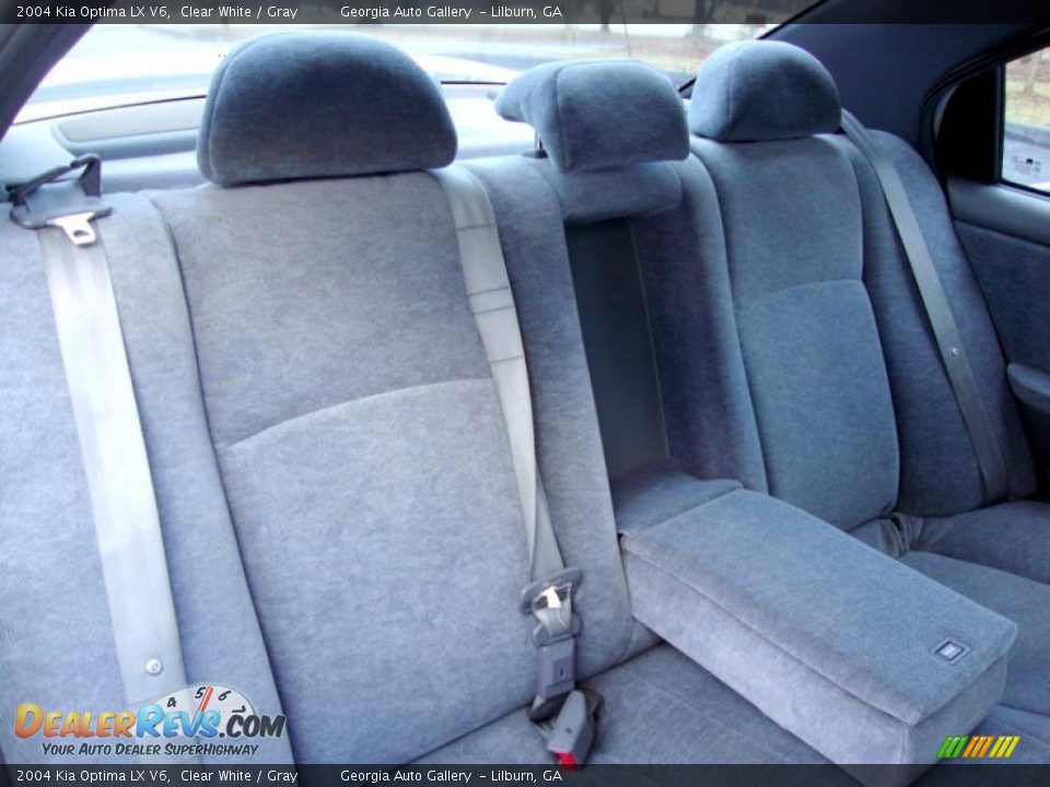 2004 Kia Optima LX V6 Clear White / Gray Photo #17
