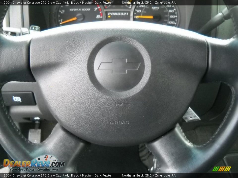 2004 Chevrolet Colorado Z71 Crew Cab 4x4 Black / Medium Dark Pewter Photo #19