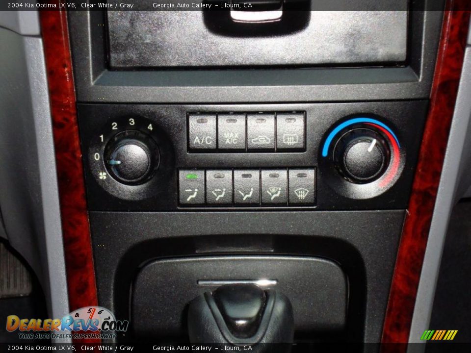 2004 Kia Optima LX V6 Clear White / Gray Photo #25