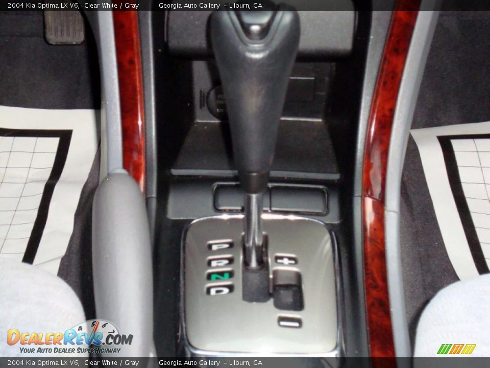 2004 Kia Optima LX V6 Clear White / Gray Photo #26