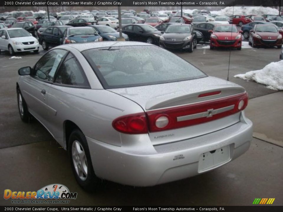 2003 Chevrolet Cavalier Coupe Ultra Silver Metallic / Graphite Gray Photo #4
