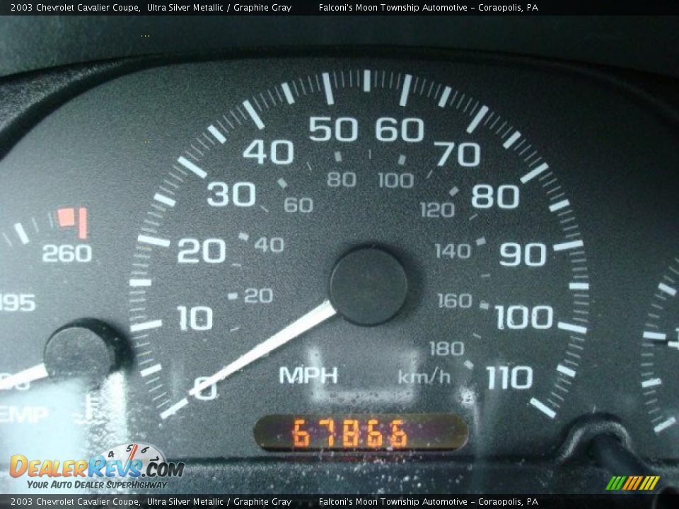 2003 Chevrolet Cavalier Coupe Ultra Silver Metallic / Graphite Gray Photo #15