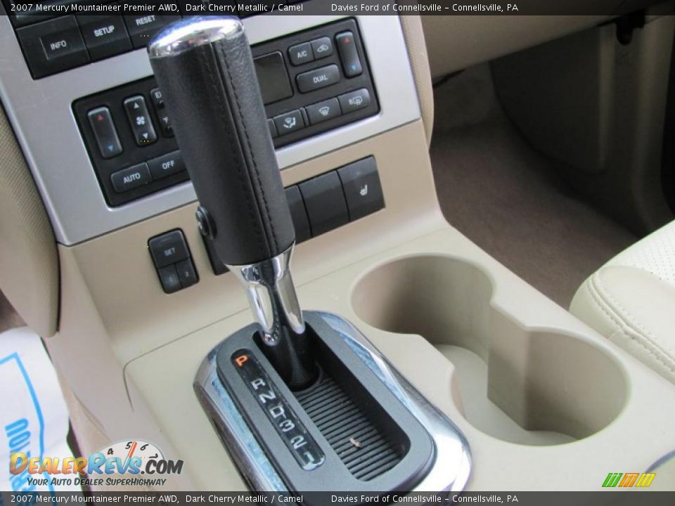 2007 Mercury Mountaineer Premier AWD Dark Cherry Metallic / Camel Photo #8