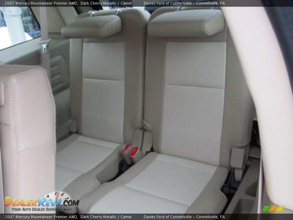 2007 Mercury Mountaineer Premier AWD Dark Cherry Metallic / Camel Photo #13