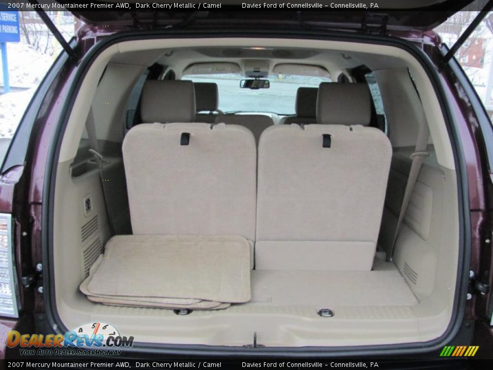 2007 Mercury Mountaineer Premier AWD Dark Cherry Metallic / Camel Photo #14